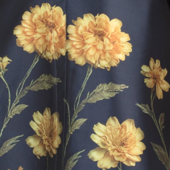 RENE BY RENE RUIZ Bell Sleeve Floral Print Mikado Gown - Picture 5 of 5